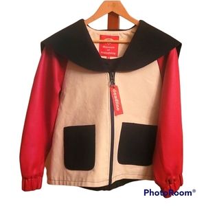 Museum of Friendship Red Black Cream Jacket